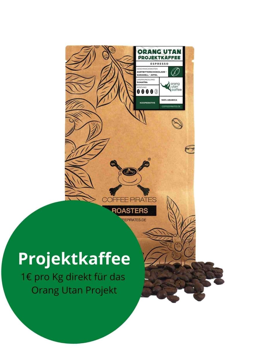 Orang Utan Kaffee Sumatra – 1 Euro pro Kilo für Regenwald- und Artenschutz | Coffee Pirates