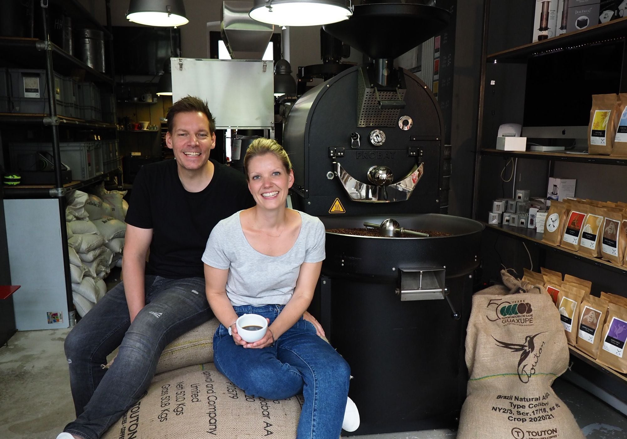 Christina und Patrick – Gründer der Coffee Pirates Kaffeerösterei in Essen