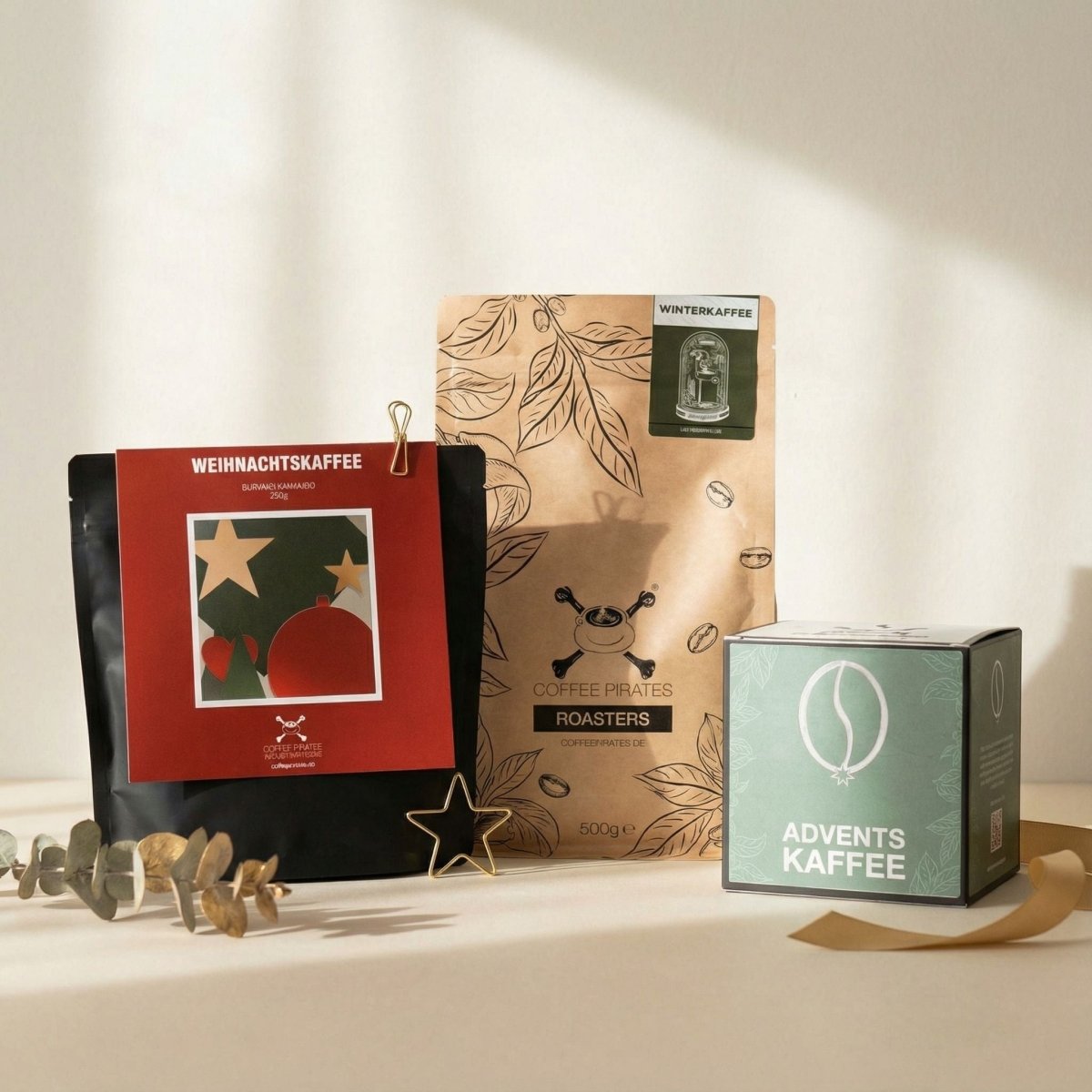 Festtagstrio – Weihnachtskaffee, Adventskaffee & Winterkaffee - Coffee Pirates