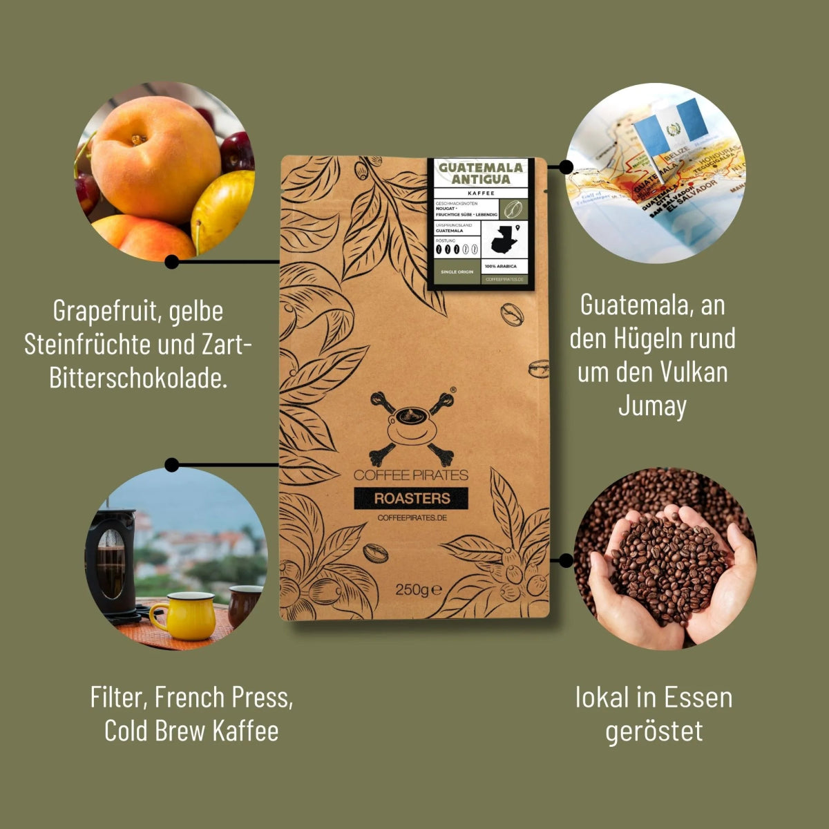 Guatemala Golden Flakes Kaffee Vorteile I Coffee Pirates