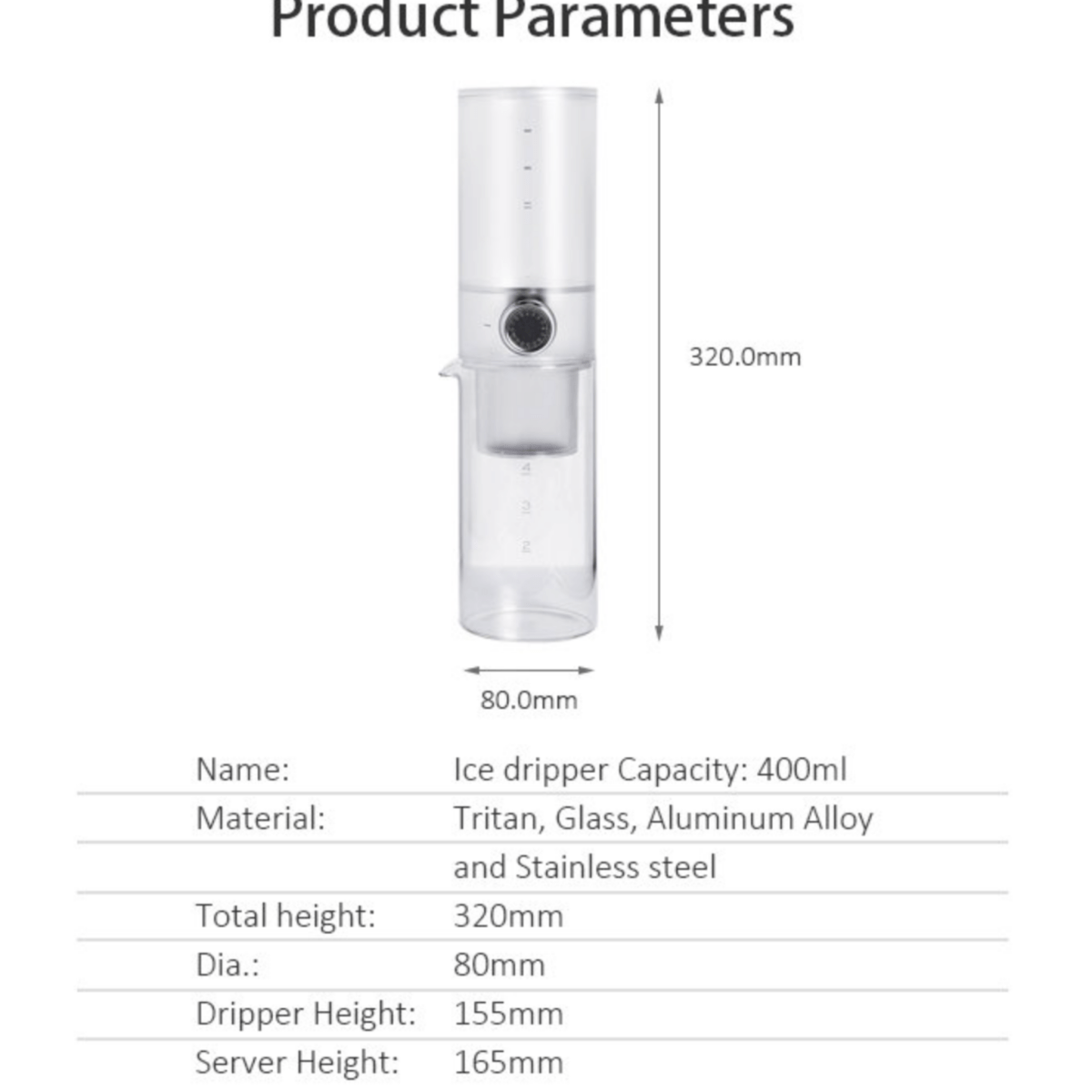 TIMEMORE Ice Dripper Set – Cold Brew auf Barista - Niveau erleben! - Coffee Pirates
