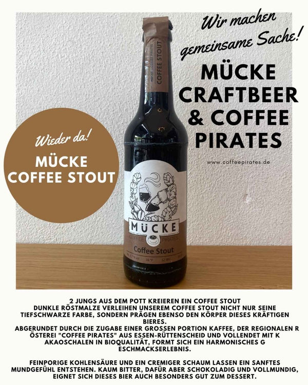 Coffee Stout: Die lokale Zusammenarbeit von Coffee Pirates und Mücke Craftbeer - Coffee Pirates