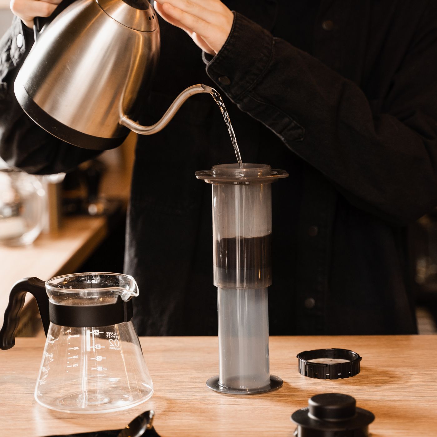 Kaffeezubereitung mit der AeroPress inverse Methode