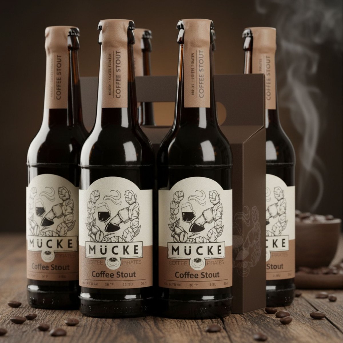 Coffee Stout - Craftbeer aus dem Revier - 6 Pack - Coffee Pirates