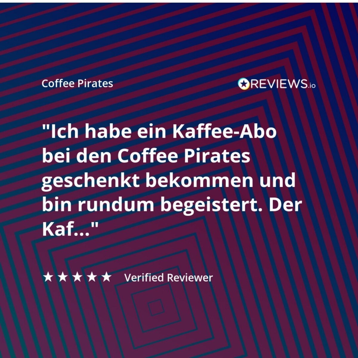 Geschenk - Kaffee - Abo Coffee Pirates - 12 Monate - Coffee Pirates