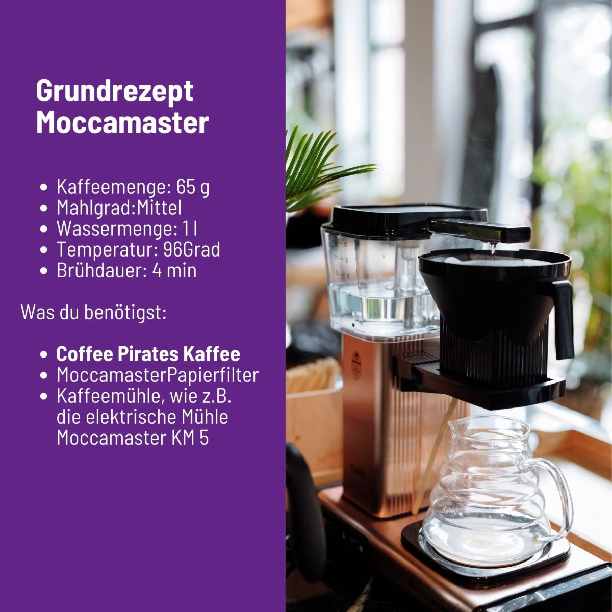 Rezept Kaffeezubereitung Moccamaster I Coffee Pirates