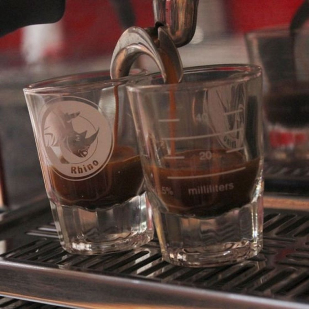 Rhino Espresso Shotglas Lined 60 ml Detailansicht - Coffee Pirates