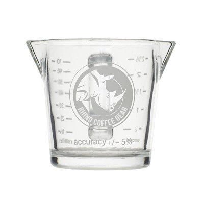 Rhino Espresso Shotglas mit Ausgießer & Griff – 70 ml - Coffee Pirates