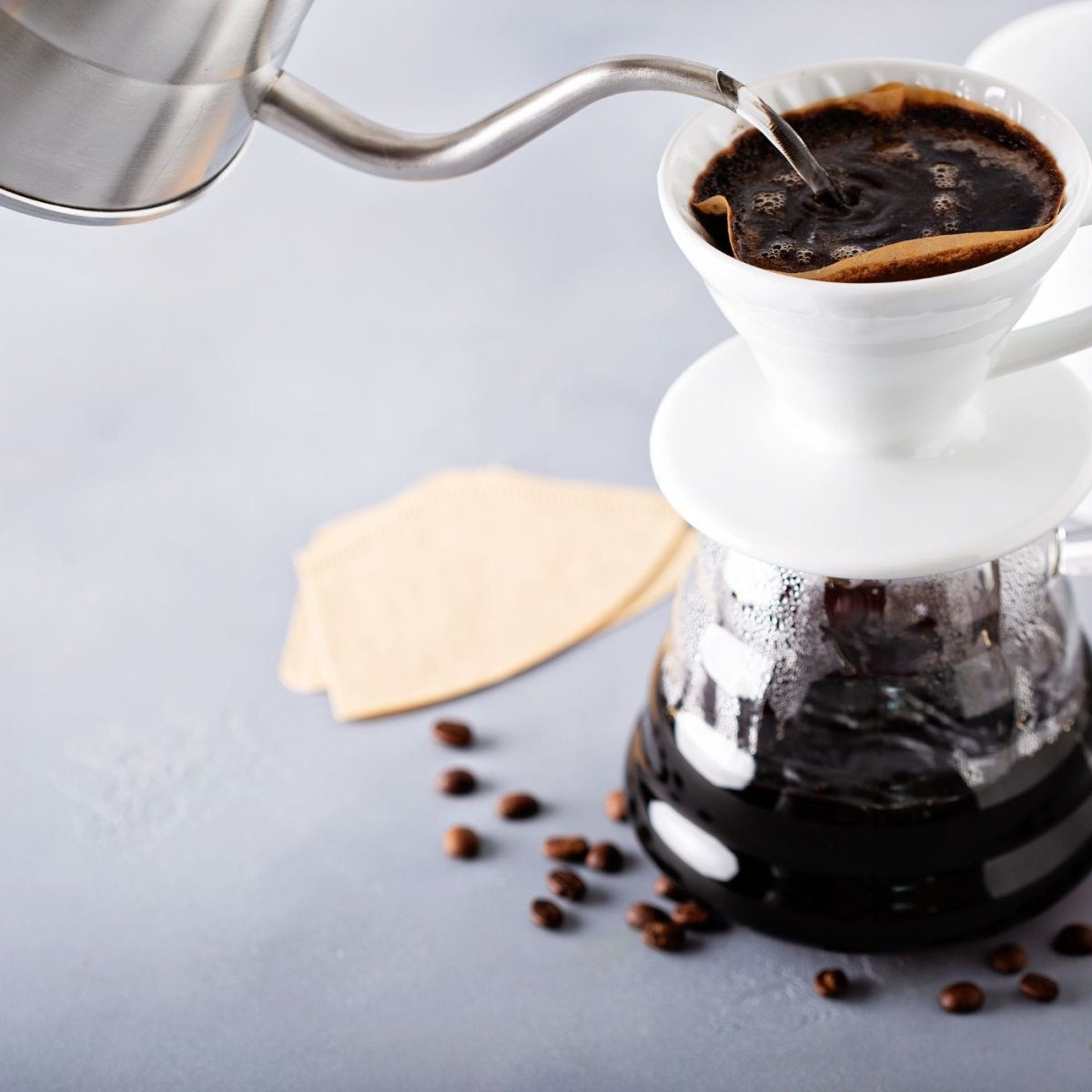 Handfilter kaffeezubereitung mit  Hario Zubehör