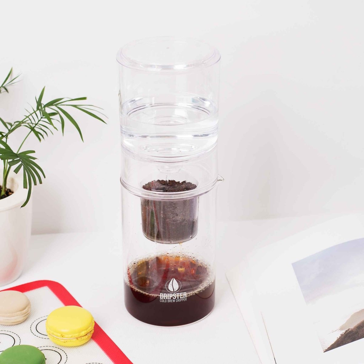 DRIPSTER 2-in-1 Cold Brew Dripper (4 Tassen / 600ml), Cold Brew Maker für kaltgebrühten Kaffee und Tee - Coffee Pirates