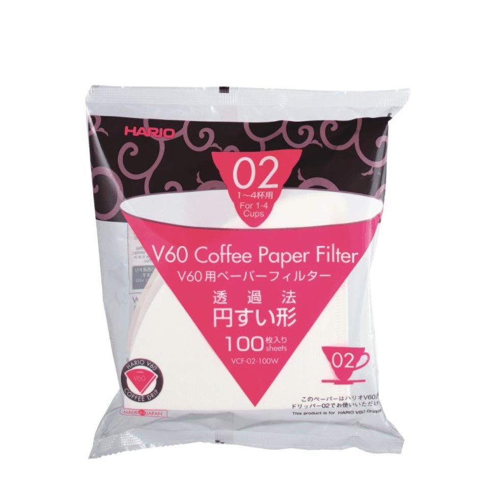 Hario Papierfilter für V 60 - 100er Packung - Coffee Pirates