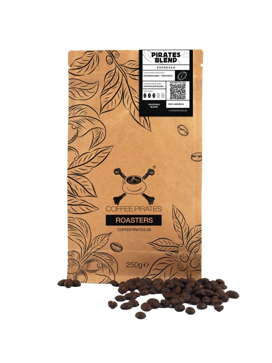 Pirates Blend Espresso – 100% Arabica mit schokoladiger Fülle ☕🔥 - Coffee Pirates